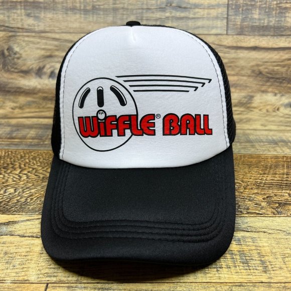 Wiffleball Mens Trucker Hat Black Snapback 1953 Baseball Retro Nostalgic Cap - Picture 2 of 8